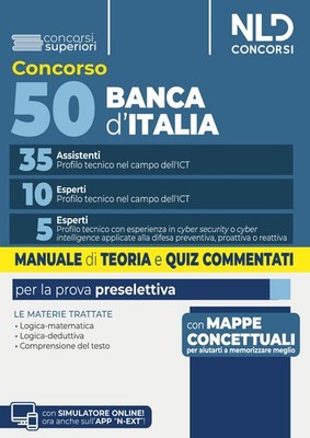 Wettbewerb 50 Plätze Banca d'Italia 35 Assistenten und 10 Experten IKT-Profil Handbuch 