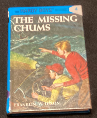 Hardy Boys #4 Missing Chums Franklin W Dixon Mystery Stories Hardcover 1990