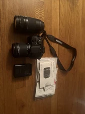 Canon EOS Rebel SL1 100D Digital Camera w/ 55 & 300MM Lenses Excellent Condition