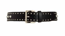 Steve Madden Stud Imitation Pearl Belt New With Defect Black, X-Large