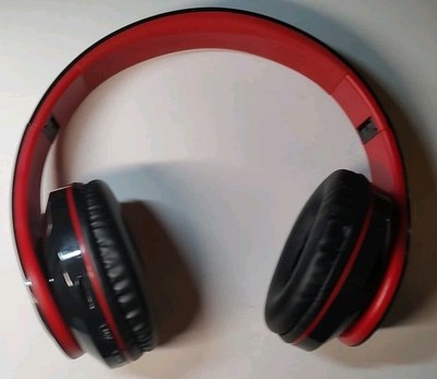 B39 Wireless Bluetooth Gaming Headphone Foldable Stereo Headset Black Red