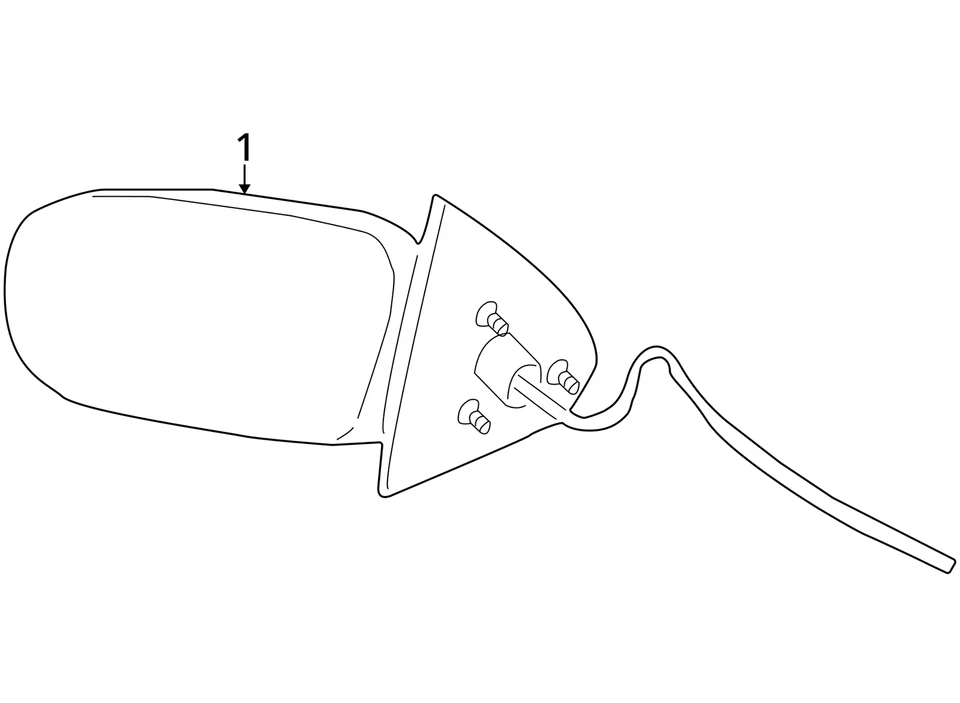 Espelho de porta elétrica Chevrolet Trail Blazer driver visão lateral esquerda preto BR2W9 - Imagem 4 de 4