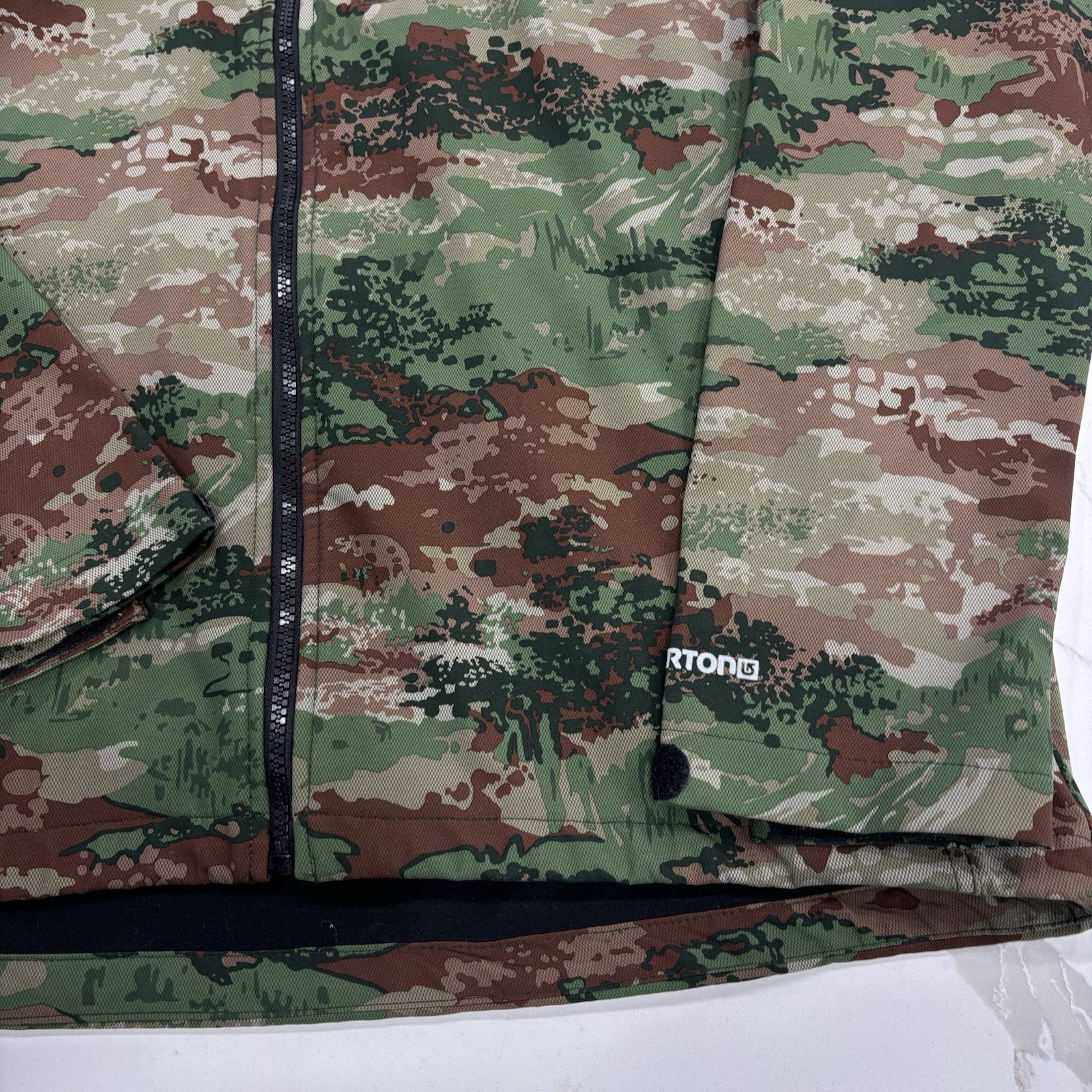 Burton Jacket Mens Medium Process Softshell  Camo… - image 2