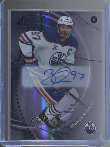 2025-26 Upper Deck SP Game Used Purple /5 Connor McDavid #102 Auto