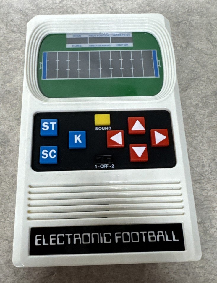 Vintage Mattel Electronic Football Handheld Electronic Game Tested