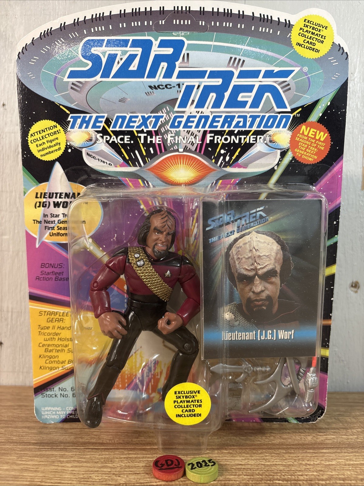 1993 Star Trek The Next Generation Lieutenant Worf Action Fi