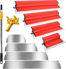 10 PCS Drywall Skimming Blade Set, Professional Skimming Blades 10",16", 24"&3