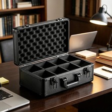 PSA Graded Card Slab Storage Box Lockable, Sports Trading Card Case Holder