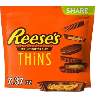 Reese's Thins, Milk Chocolate Peanut Butter Cups, 7.37 Ounce (Pack of 1)