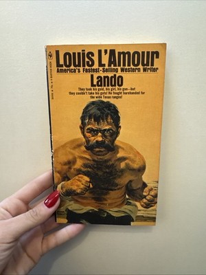 Lando Western Paperback Book by Louis L'Amour from Bantam Books 1971