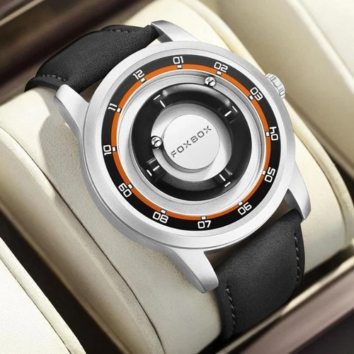 FOXBOX Men's Quartz Watch Magnetic Driven Ball Wat