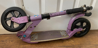 Micro Alloy Flex Scooter silber faltbar verstellbar - Aluminium - 12 Jahre bis Erwachsene