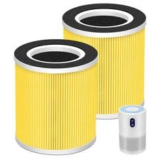 B-D02L Pet Allergy Replacement Filter for MOOKA & KOIOS B-D02L - Set of 2