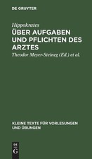 Hippokrates Über Aufgaben und Pflichten des ...