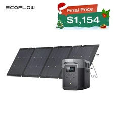 EcoFlow Solar Generator DELTA 2 Max 2048Wh Power Station+220W Solar Panel