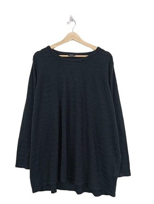 ZIZZI Feinstrickpullover Damen Pullover Gr. DE 42 schwarz Casual-Look