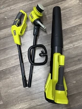 RYOBI ONE+ 18V Cordless Battery String Trimmer/Edger & Jet Fan Blower TOOL ONLY
