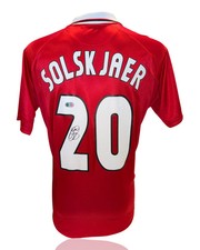 OLE GUNNAR SOLSKJAER SIGNED 1999 MANCHESTER UTD HOME SHIRT (ACG CERT AG17807)