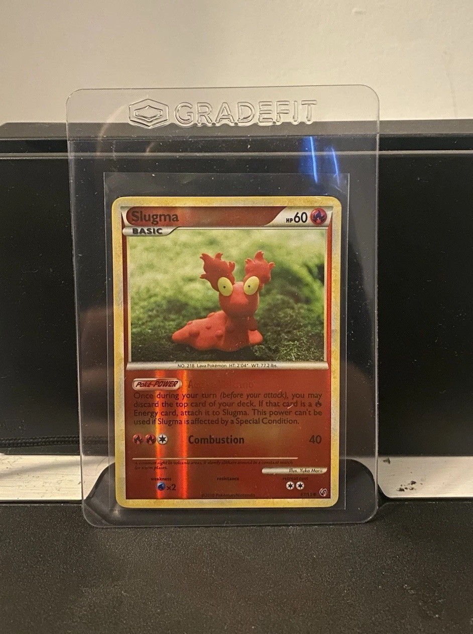 Pokémon HGSS Undaunted Slugma 67/90 Reverse Holo Common Card EX/NM