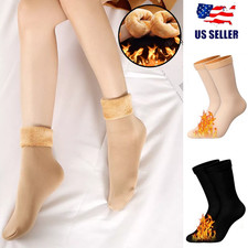4Pairs Women Warm Plush Thermal Socks Thick Fleece Lady Winter Snow Boot Socks