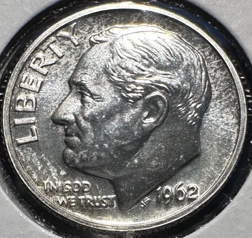 1962-P US Roosevelt Dime Proof 90% Silver 10c