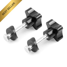 Drive Rollator Walker Arm Adjustment Replacement Knobs 2 Sets Black Accessories