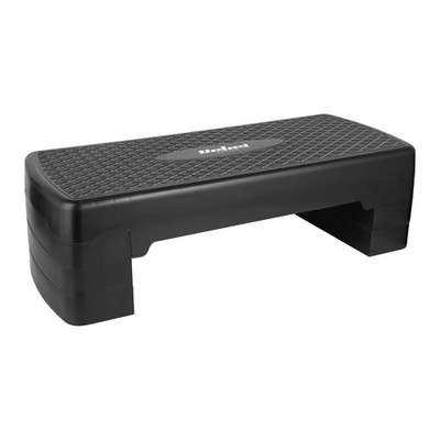 Fitness Stepper Steppbrett 3 Stufen Schwarz Anti-Rutsch 150 kg