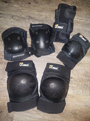 JBM &  Schwin Multi Sport Protective  Small Knee, Elbow Pads, Wrist Guard Youth 