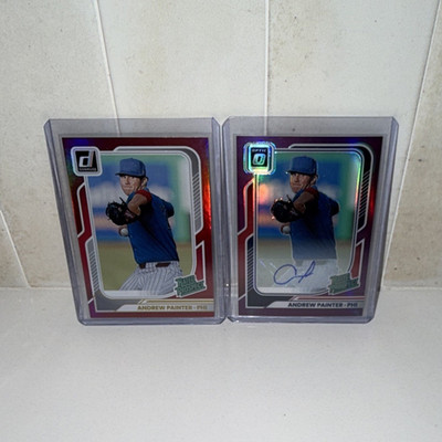 Panini 2026 Donruss Andrew Painter /99 Auto /250 Red Rated Prospect Lot of (2)