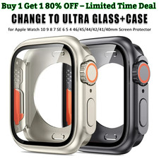 Full Cover Case Screen Protector for Apple Watch Series 10 9 8 7 6 5 SE 40  46mm