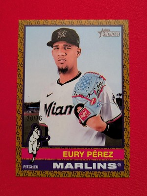  EURY PEREZ  -2025 TOPPS HERITAGE COLOR OF THE YEAR #42 Numbered Card /76
