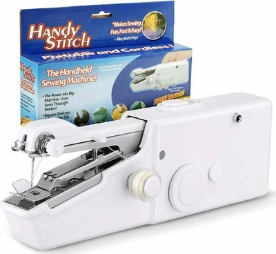 Mini tragbare kabellose Handnähmaschine Handstich Heimkleidung UK;