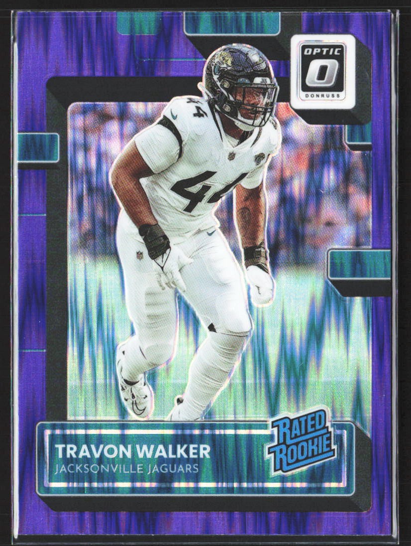 2022 Donruss Optic #225 Travon Walker Purple Shock