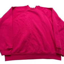 VTG Women's Tultex Raglan Pink Sweatshirt size XL USA