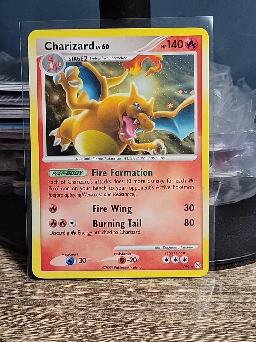 Pokemon TCG Charizard 1/99 Platinum Arceus Holo NM