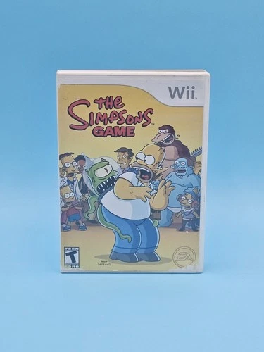 The Simpsons Game Nintendo Wii Complete CIB Authentic