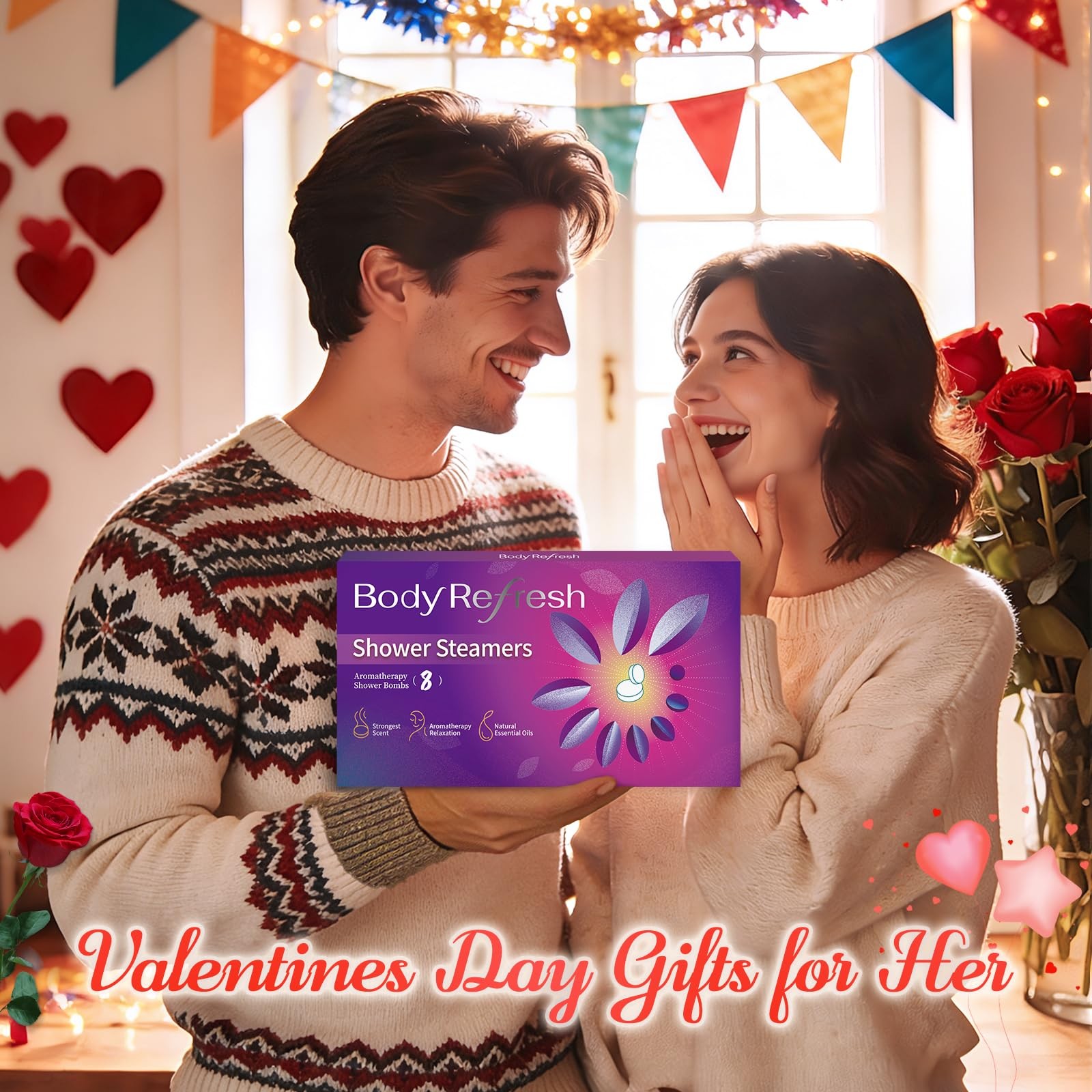 Shower Steamers Aromatherapy - 8 Pack Shower Bombs with Essential Oils, Chris... thumbnail 6