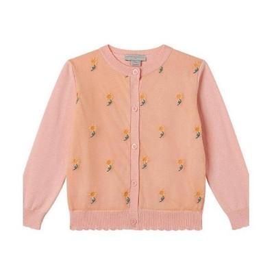 Stella McCartney Girls Flower Print Cardigan, Size 4Y