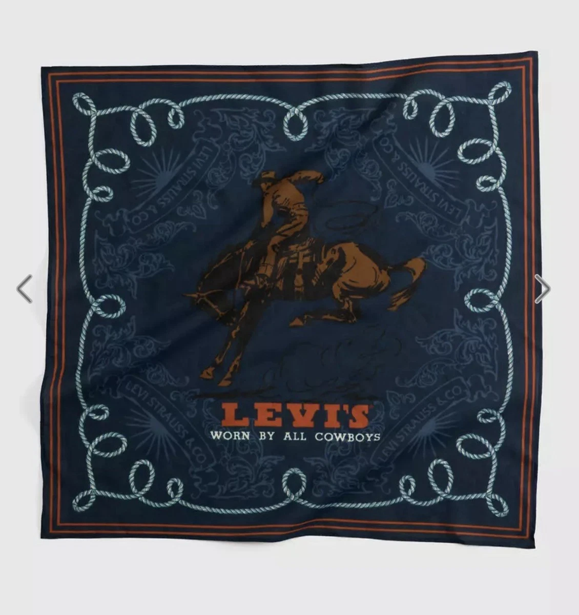 Western/Bandana Blue Vintage Plain & Solid Handkerchiefs for sale