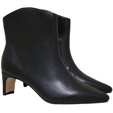 On 34th Women Charrliee Pointed Toe Ankle Booties Size 5M Black Beauty Smooth