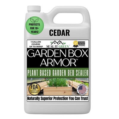 Cedar Garden Sealer-Plant Based, Non-and Non-Leaching Garden Bed Wood Sealer....