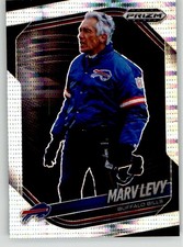 Marv Levy 2025 Panini Prizm Black Prizms Pulsar 14 Buffalo Bills
