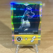 Saquon Barkley #013 Yellow Foil 2025 Uno Elite NFL Core Edition Eagles Philly