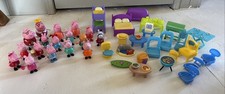 Peppa Pig Figures And Misc Furniture Lot