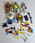 C-186 VINTAGE LOT OF 80/90'S TEENAGE MUTANT NINJA TURTLES FIGURES & ACCESSORIES!