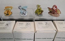 Miniature Bronze Enchantica Dragons by Munro Collectibles / Cameo Guild Studios