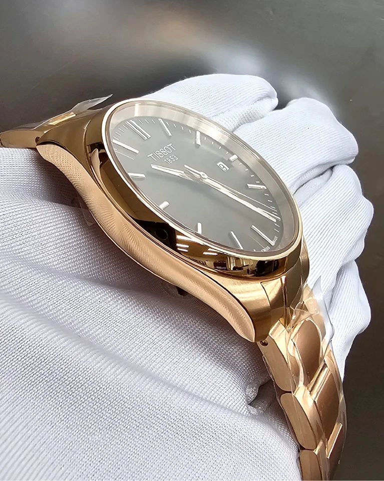 Reloj para mujer TISSOT PR 100 cuarzo 40 mm esfera marrón oro rosa T150.210.33.291.00 Foto 3 de 4