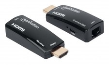 Manhattan 1080P@60Hz Compact Hdmi Over Ethernet Extender Kit Extends Distances O