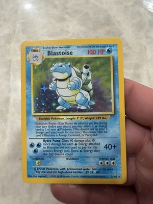 1999 Pokemon Base Set Blastoise 2/102 Holo Rare Unlimited Vintage WOTC - MP