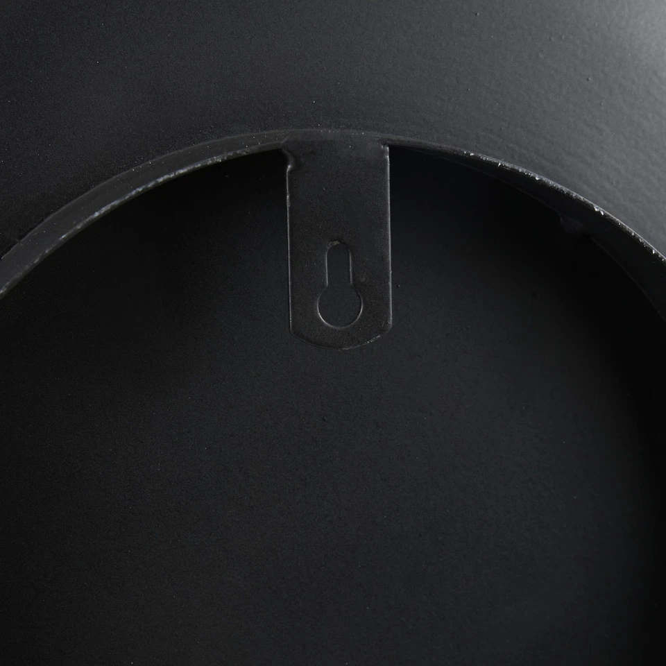 Escultura de pared de disco circular 3D para decoración de pared abstracta de metal con accesorios marrones... Foto 2 de 4